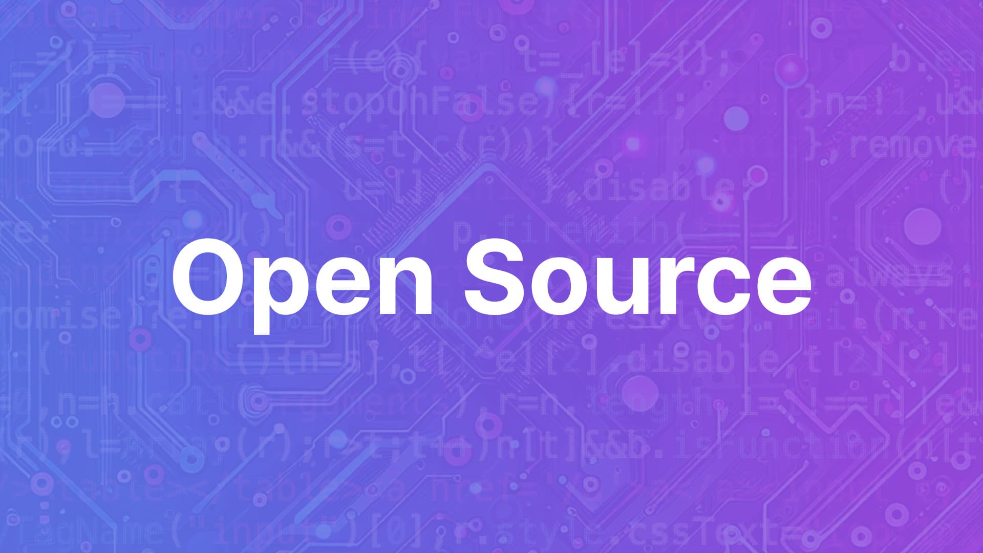 Open Source Machine